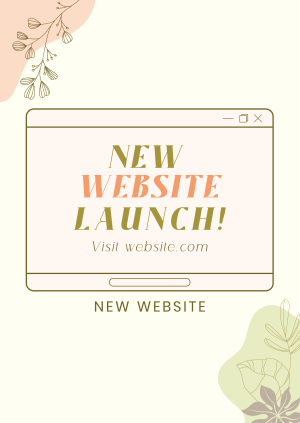 Floral Website Poster Image Preview