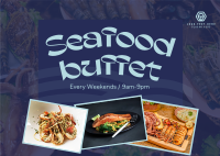 Premium Seafoods Postcard Image Preview