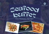 Premium Seafoods Postcard Design