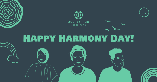 Harmony Day Celebration Facebook Ad Design Image Preview