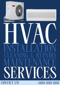 Editorial HVAC Service Poster Design