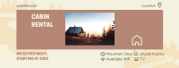 Cabin Rental Features Facebook cover Image Preview