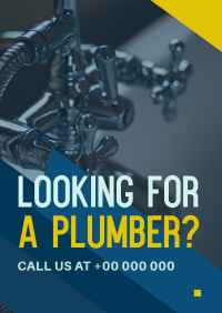 Modern Clean Plumbing Service Poster Image Preview