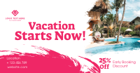 Vacation Starts Now Facebook ad Image Preview