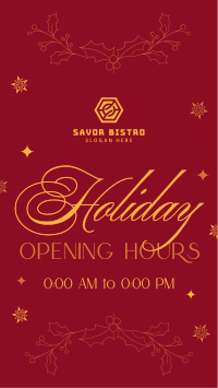 Elegant Holiday Opening Instagram story Image Preview