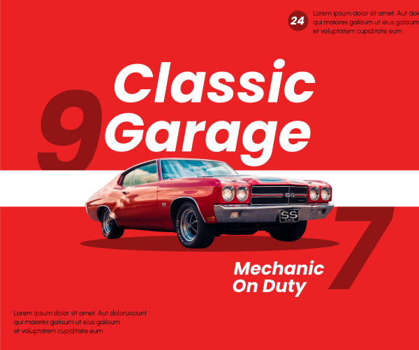 Classic Garage Facebook Post Design Image Preview