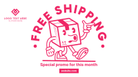 Shipped By Cartoon Facebook Event Cover Design