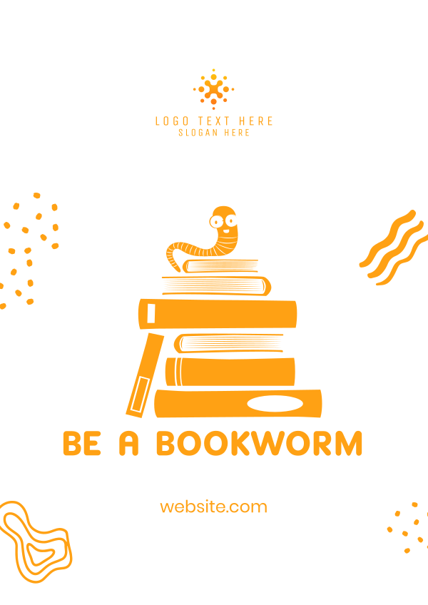 Be a Bookworm Flyer Design