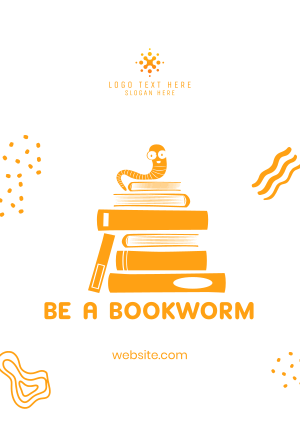 Be a Bookworm Flyer Image Preview