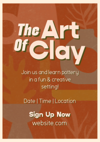 Clay Art Workshop Poster Preview