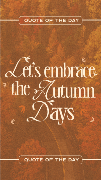 Trendy Autumn Greeting TikTok Video Preview