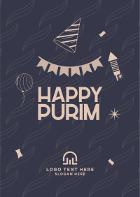 Purim Jewish Festival Poster Image Preview