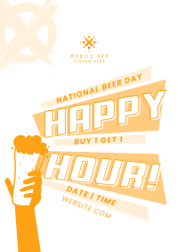 Beer Day Promo Poster Design