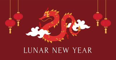 New Year of the Dragon Facebook ad Image Preview