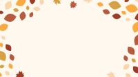 Autumn Leaf Mosaic Zoom Background Design