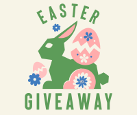 Floral Easter Bunny Giveaway Facebook post Image Preview