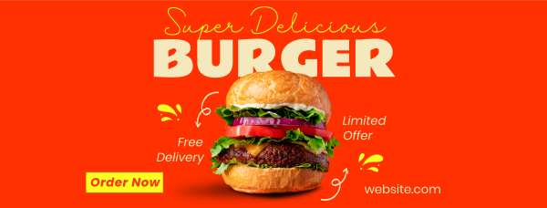 The Burger Delight Facebook Cover Design