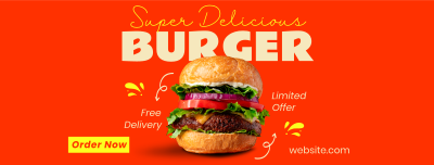 The Burger Delight Facebook cover Image Preview