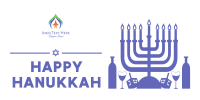 Happy Hanukkah Twitter Post Design