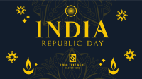 Decorative India Day Facebook Event Cover Design