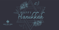 Hanukkah Star Greeting Facebook Ad Design