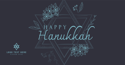 Hanukkah Star Greeting Facebook ad Image Preview