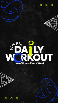 Modern Workout Routine Instagram Story Design