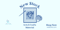 New Art Stock Twitter Post Design