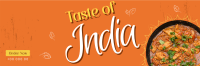 Taste of India Twitter Header Design