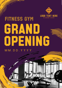 Messy Brush Fitness Poster Image Preview
