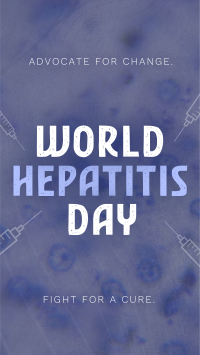 Minimalist Hepatitis Day Awareness TikTok video Image Preview