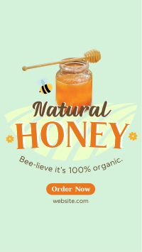 Bee-lieve Honey Facebook Story Design