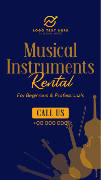 Music Instrument Rental TikTok Video Design