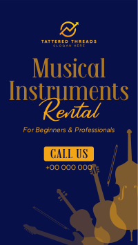 Music Instrument Rental TikTok Video Image Preview