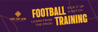 Minimalist Football Training Twitter Header Preview