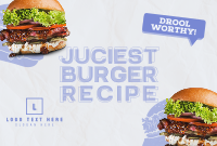 Double Special Burger Pinterest Cover Design