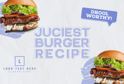 Double Special Burger Pinterest board cover Image Preview