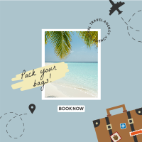 Summer Travel Destination Instagram Post Design