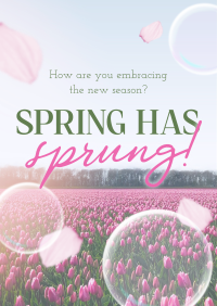 Elegant Spring Engagement Poster Preview