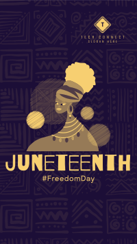 Celebrating Juneteenth Facebook story Image Preview