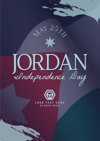 Jordan Independence Flag  Poster Design