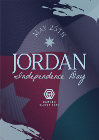 Jordan Independence Flag  Poster Image Preview