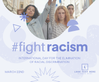 Elimination of Racial Discrimination Facebook Post Design
