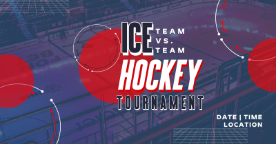 Sporty Ice Hockey Tournament Facebook ad Image Preview