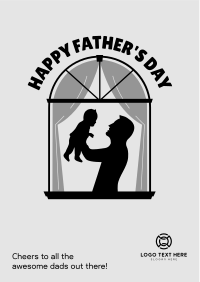 Father & Child Window Flyer Image Preview