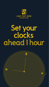 Daylight Saving Reminder TikTok Video Design