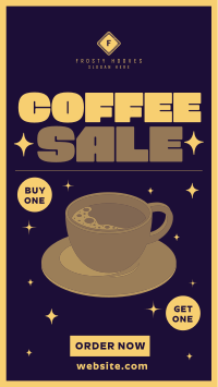 Trendy Coffee Shop Sale TikTok Video Image Preview