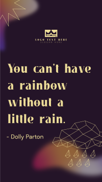 Little Rain Quote YouTube short Image Preview