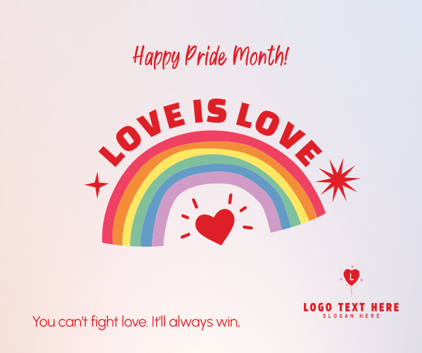 Love Is Love Facebook Post Design Image Preview