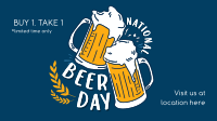 Beer Day Celebration Facebook Event Cover Design